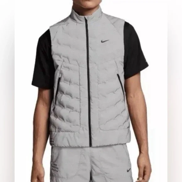 Nike Therma-Fit ADV Reflective Silver Running Vest Mens Size XXL 2XL FZ1131 New - Picture 6 of 14